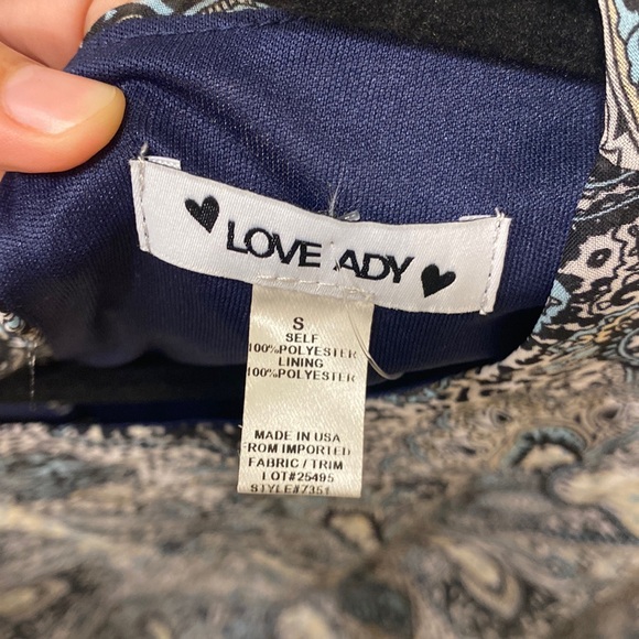 NWT Love Ady Women’s Mid-calf length patterned dress size small - Picture 5 of 11